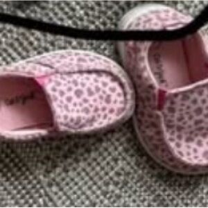 Pink Leopard Print Kids Shoes